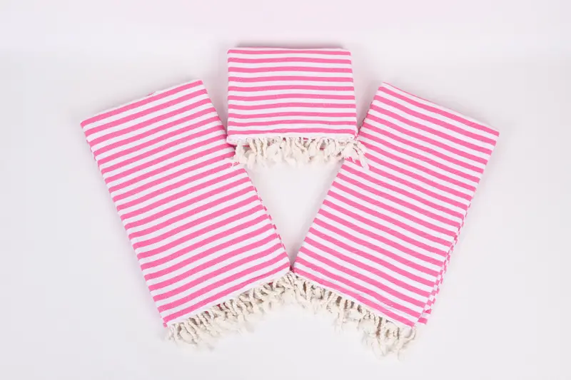 Organic Towel, Turkish towel, Turkish beach towel, Boyfriend Christmas Gift, Turkish Beach Towel Monogram, Hammam towel, 70x40 Cotton Striped Towel - 6