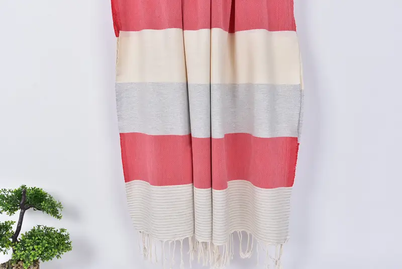 68x40 Cotton Striped Towel, Xmas Gifts, Beach Towel Monogram, Sand-free peshtemal towel for the beach, Turkish towel, Summer Gift, Personalized Gift - 8
