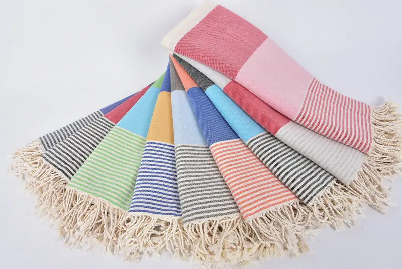 68x40 Cotton Striped Towel, Xmas Gifts, Beach Towel Monogram, Sand-free peshtemal towel for the beach, Turkish towel, Summer Gift, Personalized Gift - 4
