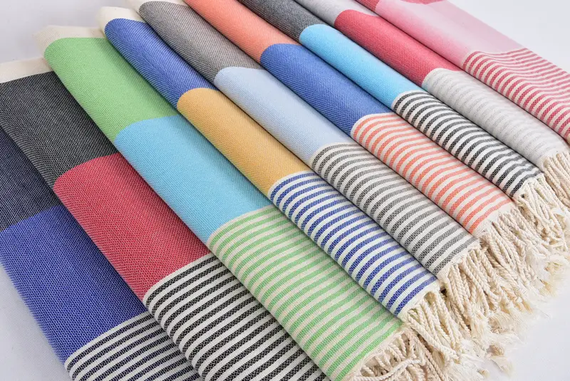 68x40 Cotton Striped Towel, Xmas Gifts, Beach Towel Monogram, Sand-free peshtemal towel for the beach, Turkish towel, Summer Gift, Personalized Gift - 6