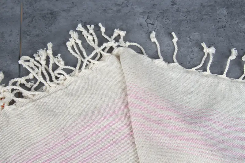 36x18 Linen Striped Towel, Summer Gift, Kitchen Towel, Wedding Hand Made Gift, Bridesmaid Gift, Turkish Tea Towel, Wedding Gift, Christmas Favors - 4