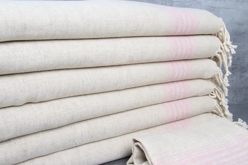 36x18 Linen Striped Towel, Summer Gift, Kitchen Towel, Wedding Hand Made Gift, Bridesmaid Gift, Turkish Tea Towel, Wedding Gift, Christmas Favors - 2
