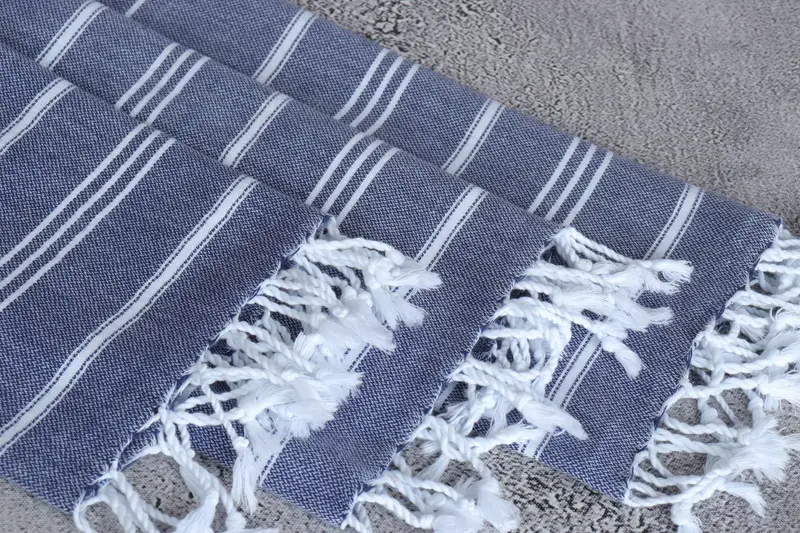 Turkish Tea Towel, Spa Towel, Hand Size Towels, Turkish Towel Hand Towel, Personalized Kitchen Towel, Bridal Shower Gift, 40x24 Cotton Striped Towel - 5