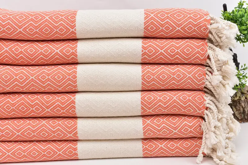 68x38 Cotton Diamond Towel, Turkish Towel Set, Valentines Day Gift Idea, Soft towel, Personalized Beach Towel, Custom Name Towel, Turkish Towel USA - 3