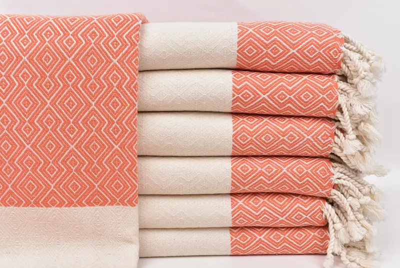 68x38 Cotton Diamond Towel, Turkish Towel Set, Valentines Day Gift Idea, Soft towel, Personalized Beach Towel, Custom Name Towel, Turkish Towel USA - 1