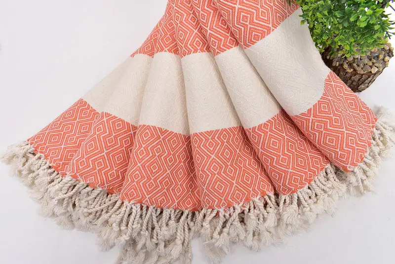68x38 Cotton Diamond Towel, Turkish Towel Set, Valentines Day Gift Idea, Soft towel, Personalized Beach Towel, Custom Name Towel, Turkish Towel USA - 4