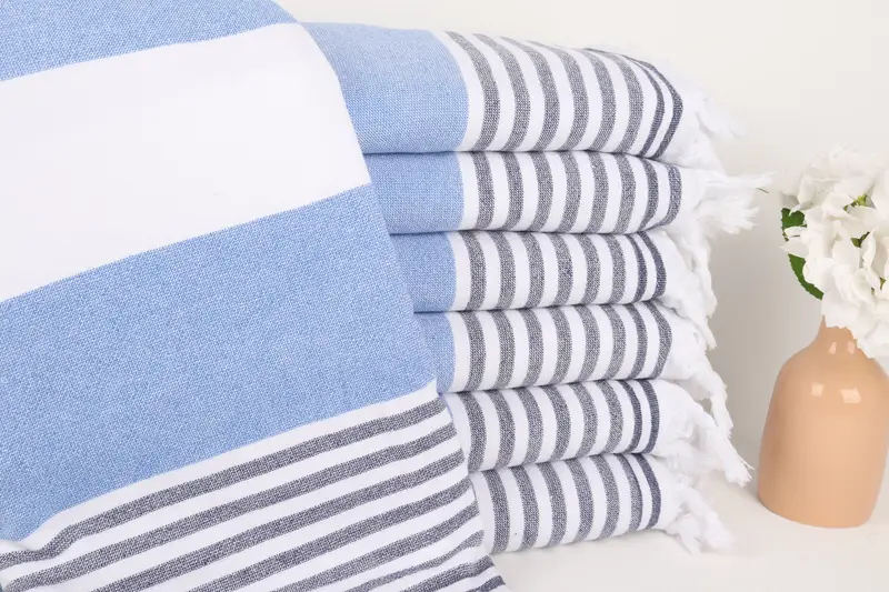 Employee Gifts, Large Turkish Towel, 68x36 Cotton Striped Terry Towel, Custom Name Towel, Bachelorette Party Gift, Bachelorette Party Gifts - 1