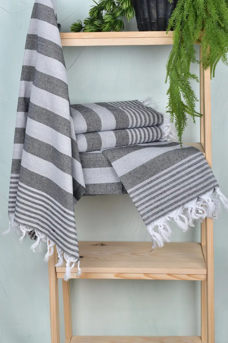 Bachelorette Party Decorations, Personalised Gift, Turkish Towel Beach Towel, Wedding Favors, Bridal Shower Gift, 68x36 Cotton Striped Towel - 12