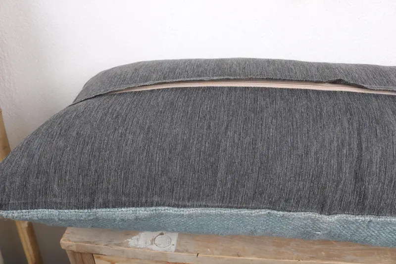 16x36 Blue Pillow Sham, Pillow, Oriental Pillow Case, Turkish Pillow, Vintage Kilim Pillow, Gift Pillow, Outdoor Bolster Pillow Sham - 7