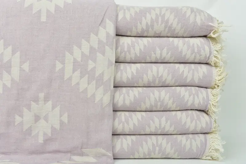 84x56 Cotton Kilim Towel, Turkish Blanket Queen, Throw Blanket, Best Friend Gift, Monogram Blanket, Turkish Beach Blanket, Bridal Shower Gift - 2