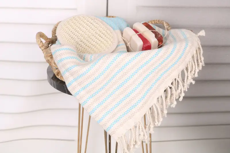 Quick-dry towel, Merry Christmas Gifts, Custom Towel Beach, Scarf Towel, Wedding Favors, Quick-Dry Beach Towel, 70x40 Cotton Geometric Towel - 2