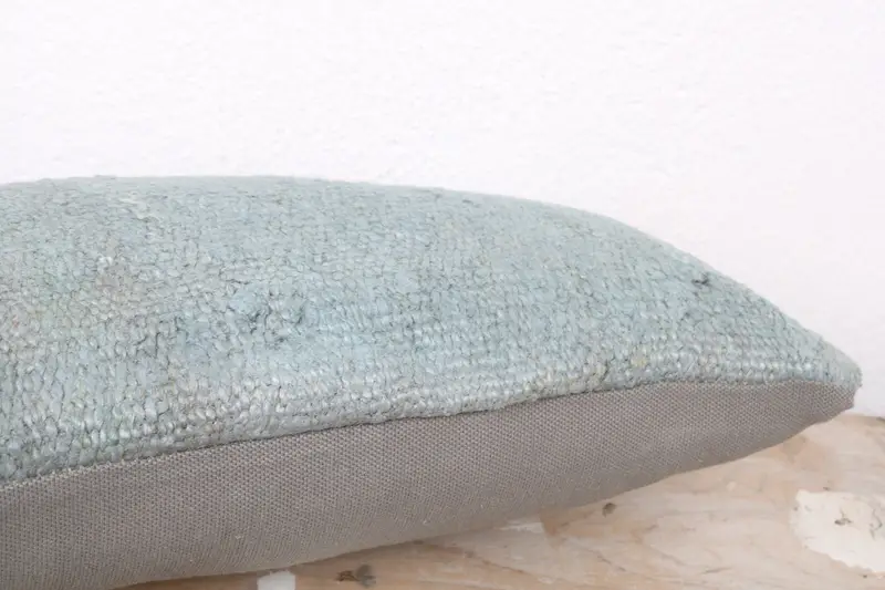Vintage Throw Pillow Case, 8x16 Gray Pillow, Turkish Kilim Pillow, Antique Pillows, Home Decor Pillow, Pillow Cover, Wool Kilim Pillow Pillow - 6