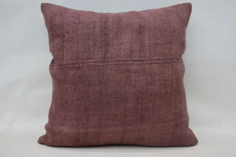 Home Decor Pillow, Turkish Kilim Pillow, 28x28 Pink Cushion, Pillow Sham, Ethnical Kilim Rug Pillow, Authentic Cushion Cover - 1