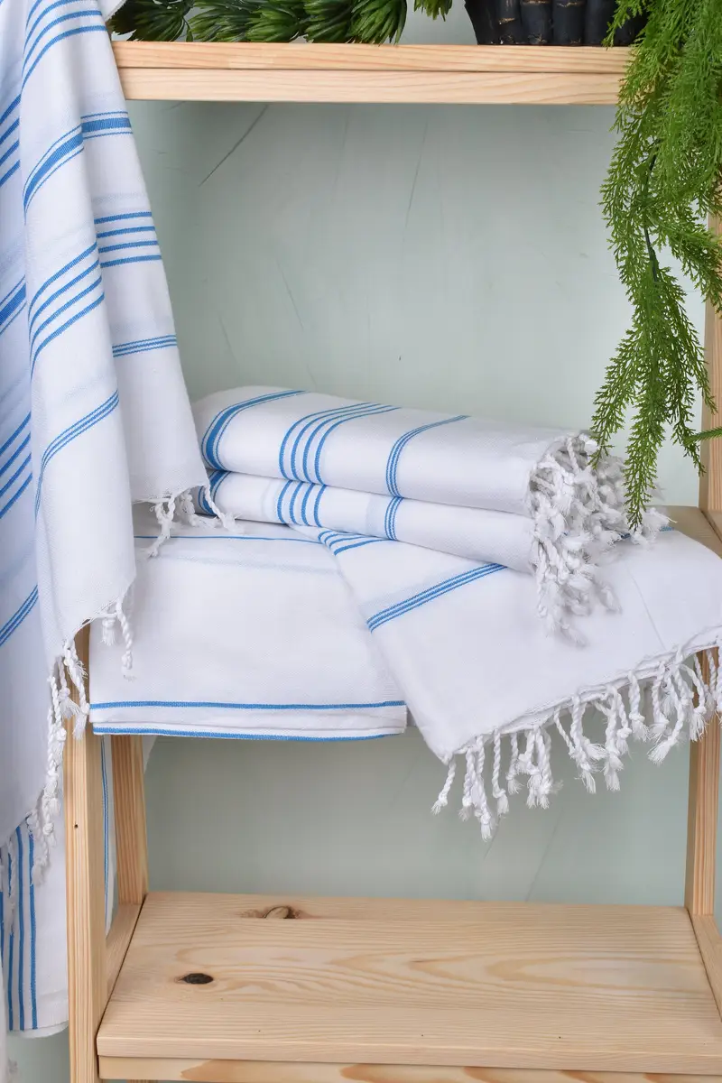 Bachelor Party Favors, Bridal Shower Gift, Wedding Shower Gift, Quick-Dry Beach Towel, 70x40 Cotton Striped Towel, Personalized Turkish Towel - 6