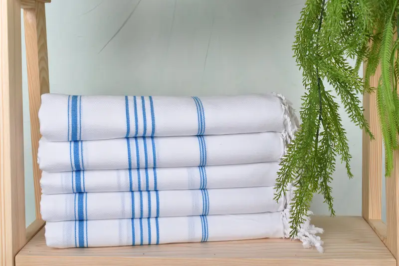 Bachelor Party Favors, Bridal Shower Gift, Wedding Shower Gift, Quick-Dry Beach Towel, 70x40 Cotton Striped Towel, Personalized Turkish Towel - 2