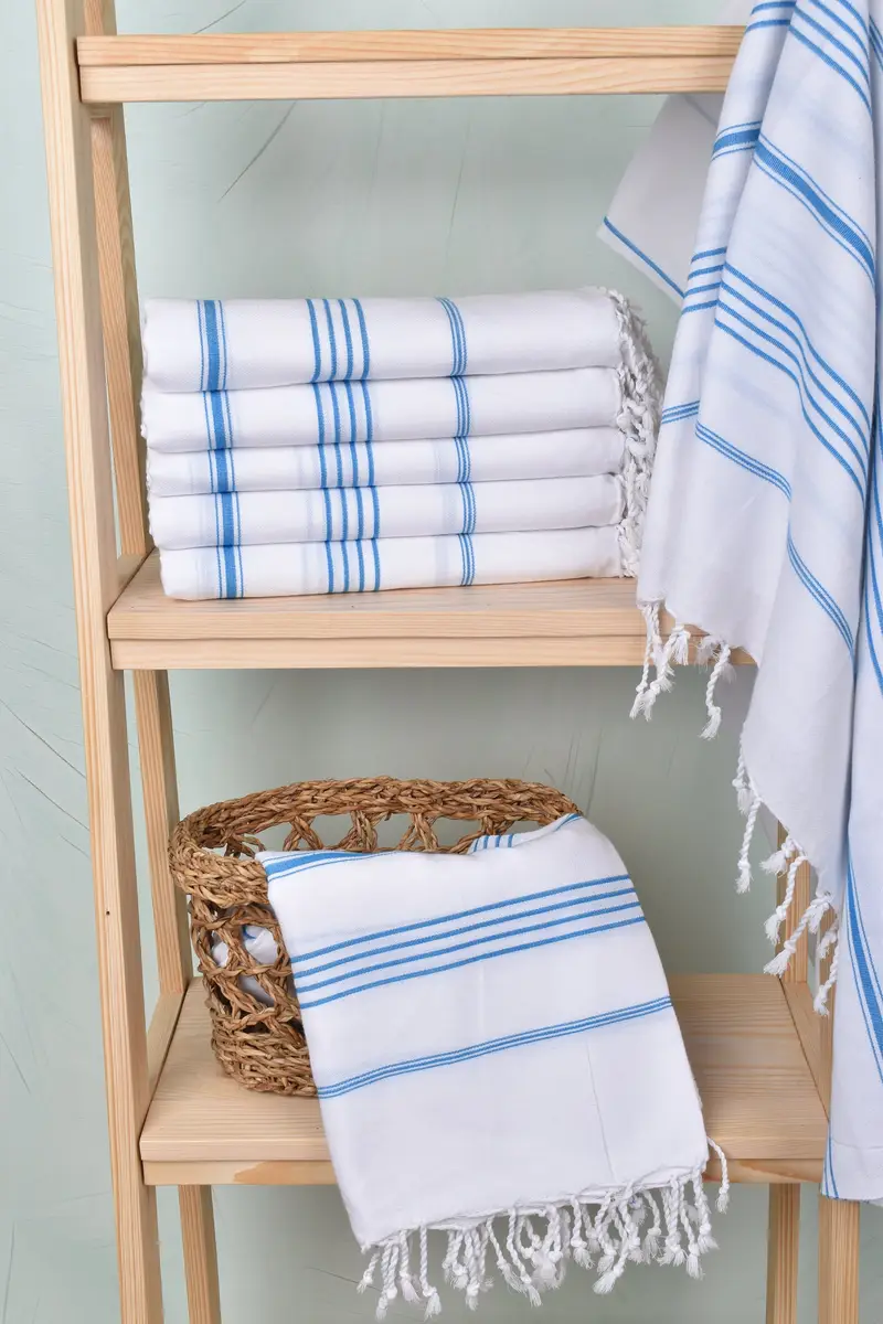 Bachelor Party Favors, Bridal Shower Gift, Wedding Shower Gift, Quick-Dry Beach Towel, 70x40 Cotton Striped Towel, Personalized Turkish Towel - 3