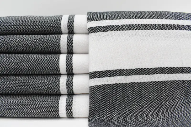 Beach Towel Gift, Absorbent Turkish towel, 70x40 Cotton Striped Towel, Bridesmaid Gifts, Custom Name Towel, Oversized Beach Towel, Birthday Gift - 1