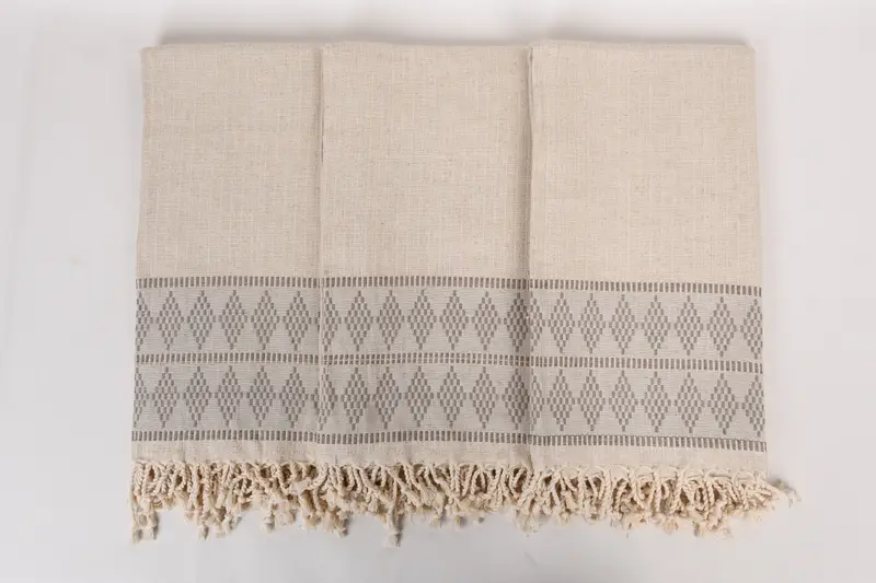 Cotton towel, Custom Beach Towel, Custom Turkish Towel, 70x36 Linen Kilim Design Towel, Personalized Turkish Towel, Yoga Towel, Bridal Gifts - 7