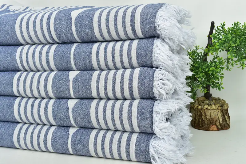 Summer Gift, 84x60 Cotton Patterned Towel, Bedspread, Bridesmaid Gifts, Turkish Bedspread, Customized Turkish Blanket, Housewarming Gift - 4