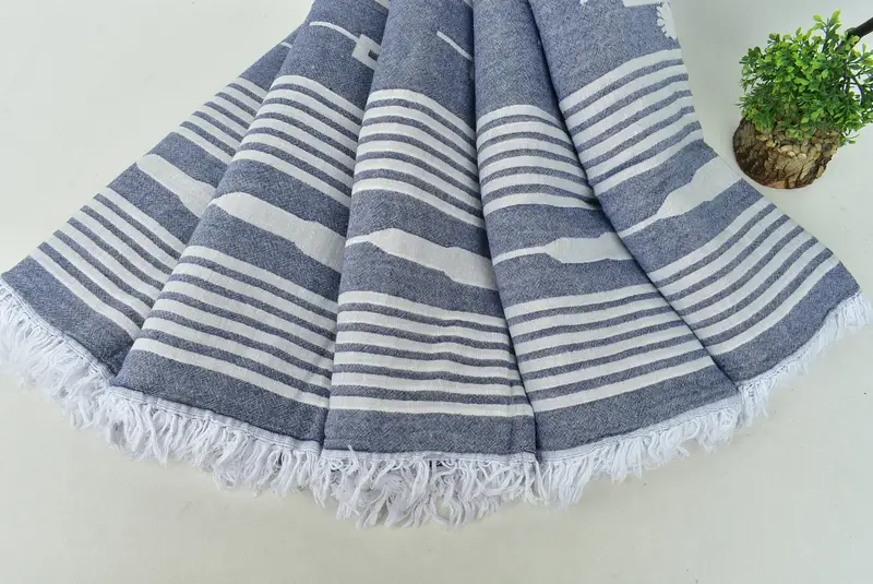 Summer Gift, 84x60 Cotton Patterned Towel, Bedspread, Bridesmaid Gifts, Turkish Bedspread, Customized Turkish Blanket, Housewarming Gift - 5