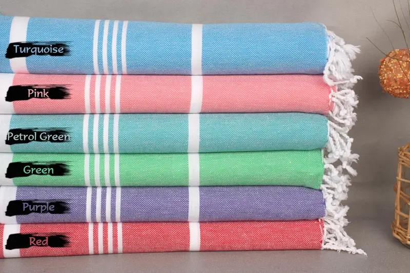 Spa Gift Towel, Personalized Home Gift Wedding, Fouta towel, Valentines Day Gift, Summer Gift, 70x40 Cotton Striped Towel, Bachelorette Party Favors - 1