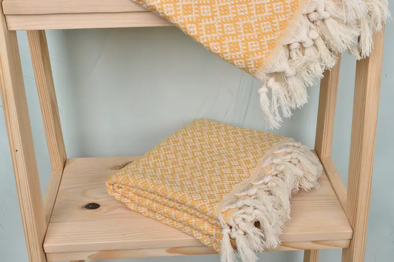 Beach towel, Bachelor Towel, Handmade Gift, Peshtemal Towel USA, Gym Towel, Custom Towel, Sand-free towel, Organic Towel, 70x40 Cotton Diamond Towel - 5