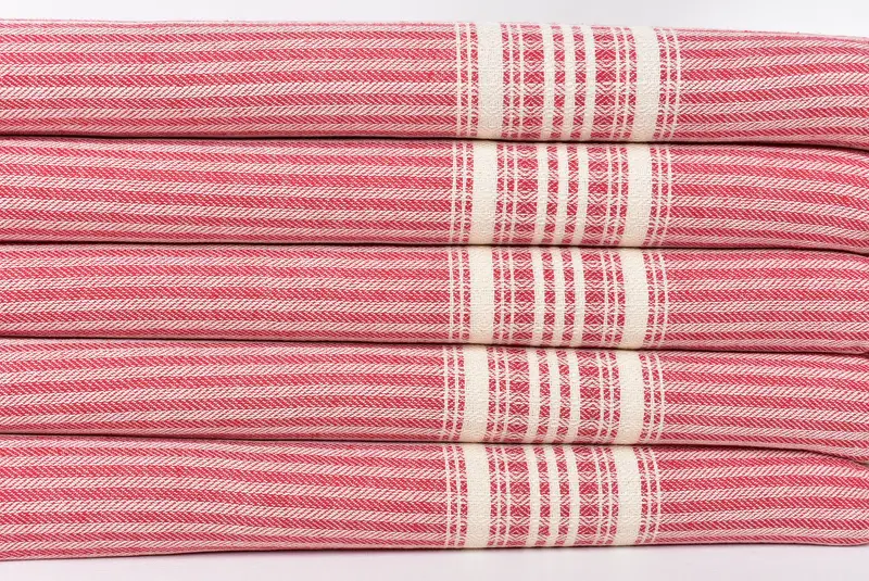 Monogrammed Hand Towel, 40x18 Cotton Striped Towel, Best Wedding Gift, Personalized Gifts, Kitchen Towel, Employee Gifts, Beach Wedding Favor - 2