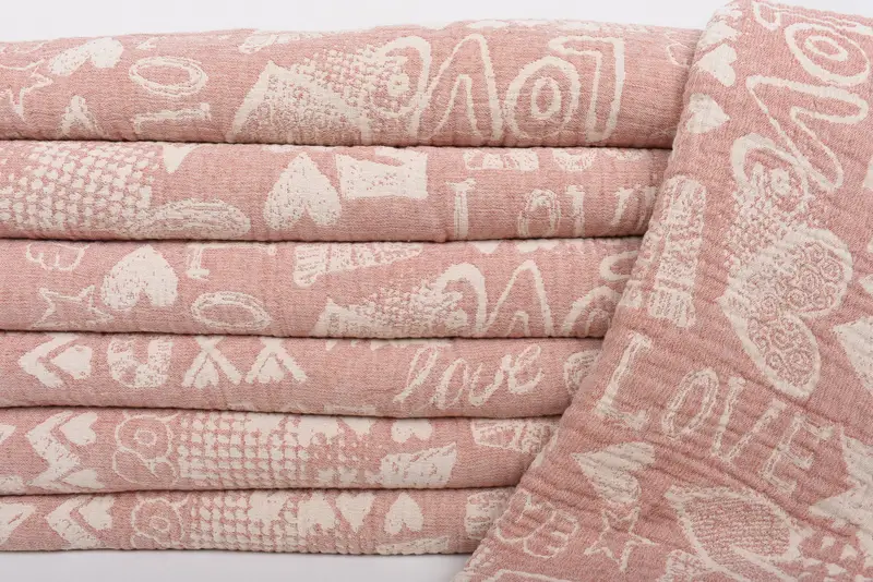 98x76 Cotton Love Design Towel, Decorative Blanket, Decorative Bedspread, Tablecloth, Bridesmaid Gifts, Gift For The Home Decor, Bridal Gifts - 3