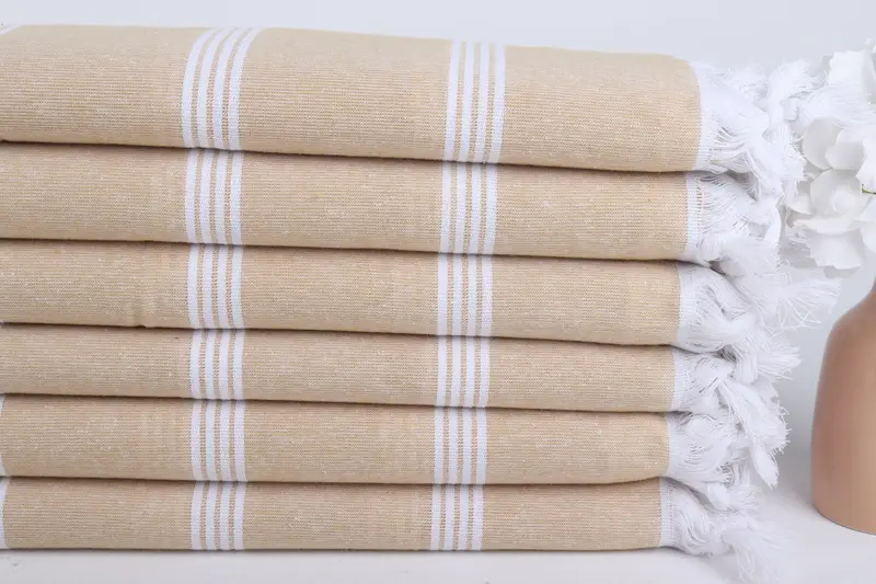 Sand-free towel, 70x30 Cotton Striped Towel, Wedding Day Gift For Bride, Personalized Wedding Gift, Spa Gift Towel, Monogram Beach Towel - 3