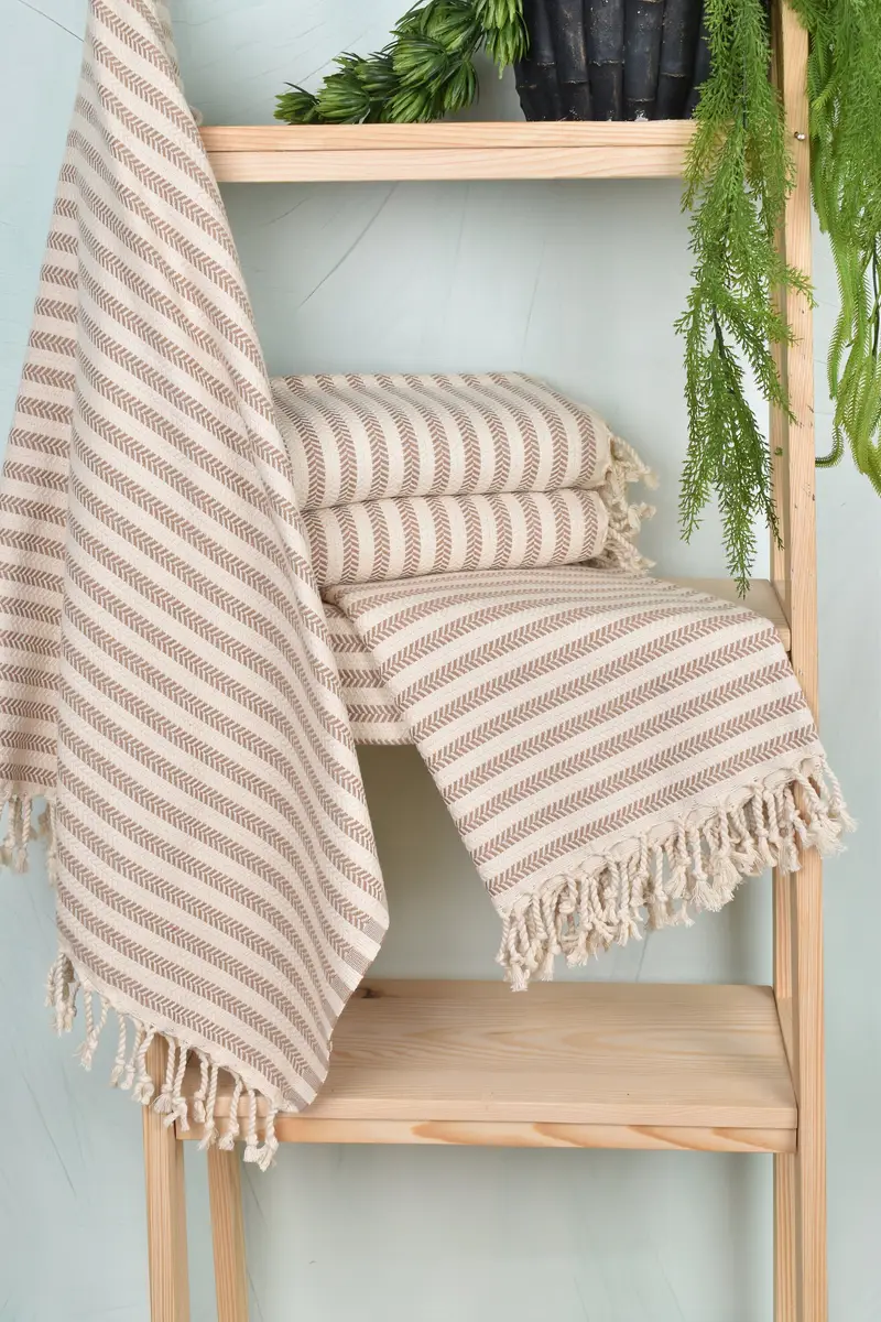 Anniversary Gift For Her, 70x40 Cotton Chevron Towel, Monogram Beach Towel, Luxury Beach Towel, Summer Towel, Turkish Towel Beach, Soft towel - 6