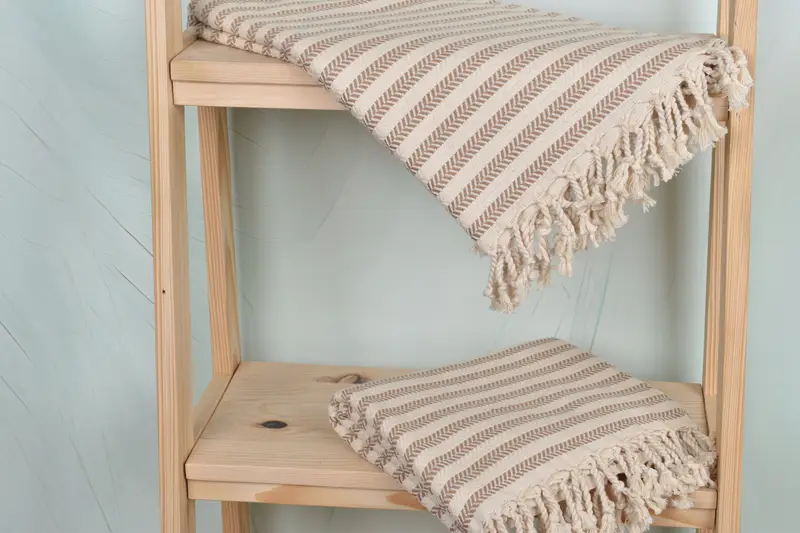Anniversary Gift For Her, 70x40 Cotton Chevron Towel, Monogram Beach Towel, Luxury Beach Towel, Summer Towel, Turkish Towel Beach, Soft towel - 5