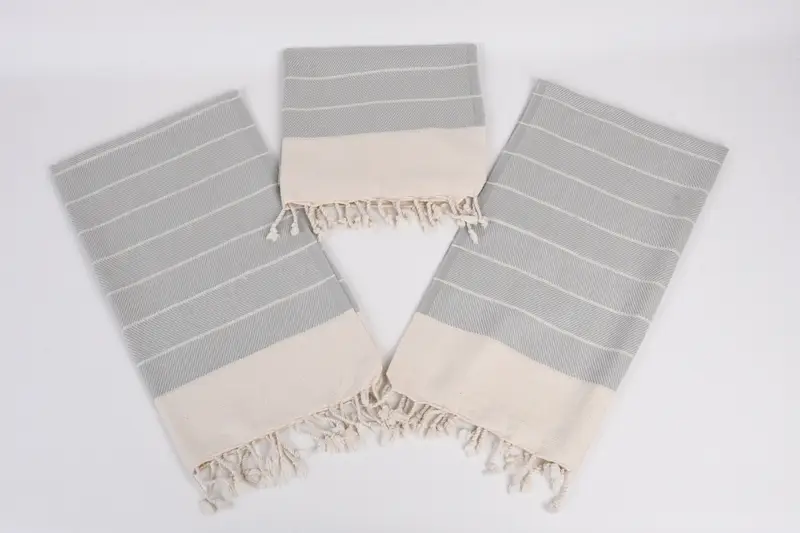 Regalo de novia, regalo de boda con tema de playa, toallas de baño pequeñas, toalla de cocina de monograma, regalo de inauguración de la casa, toalla a rayas de algodón 36x16, poca de cocina turca - 6
