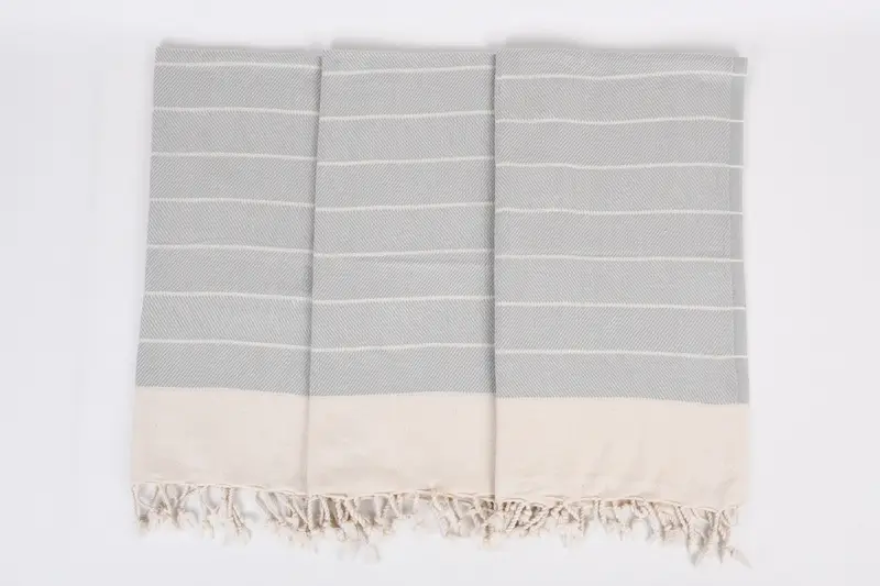 Regalo de novia, regalo de boda con tema de playa, toallas de baño pequeñas, toalla de cocina de monograma, regalo de inauguración de la casa, toalla a rayas de algodón 36x16, poca de cocina turca - 7