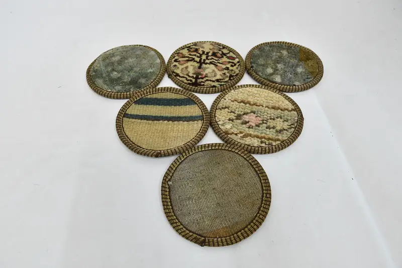 Bohemian Beige and Brown Round Coaster, Stylish Bohemian Coaster