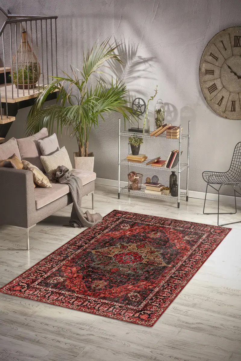 Eleganter bedruckter Teppich: Modernes Design, weicher Stoff, einzigartige Muster