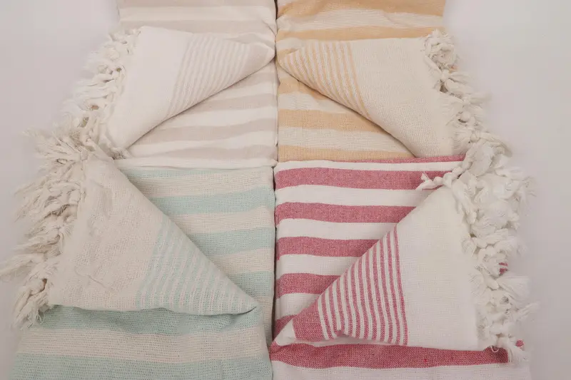 Best Friend Gift, 68x40 Cotton Striped Terry Towel, Embroidery Towels, Peshtemal Towel, Friends Beach Towel, Bridemaids Beach Towel, Cotton towel - 4