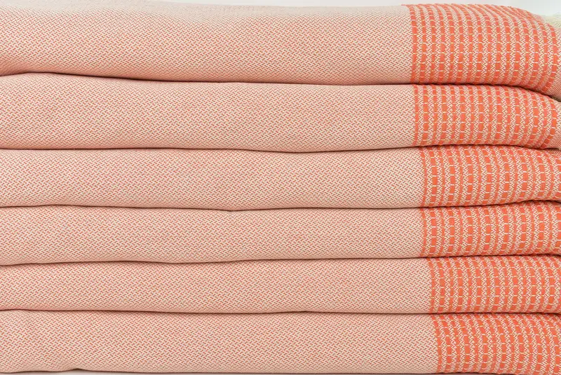 96x92 Cotton Striped Towel, Customized Turkish Blanket, Custom Blanket, Decorative Blanket, Throw Blankets for Couch, Personalized Blanket - 2