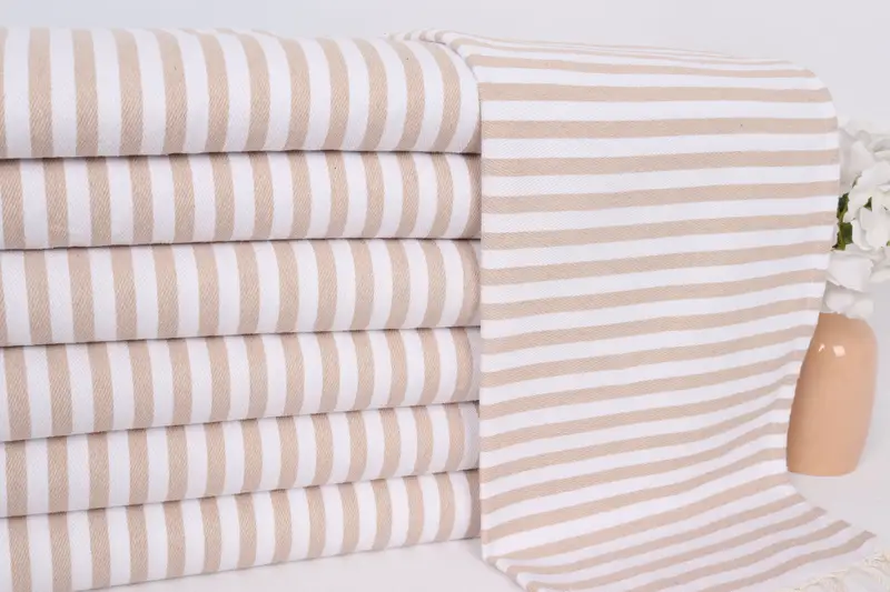 Wedding Day Gift For Bride, Gift For Him, Personalized Dish Towel, 40x18 Cotton Striped Towel, Xmas Gifts, Wedding Favors, Personalized Hand Towel - 2