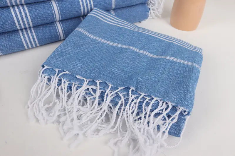 Organic towel, 70x40 Cotton Striped Towel, Wedding Gifts Towel, Personalized Gift For Him, Handmade Turkish Towel, Bachelorette Party Favors - 5