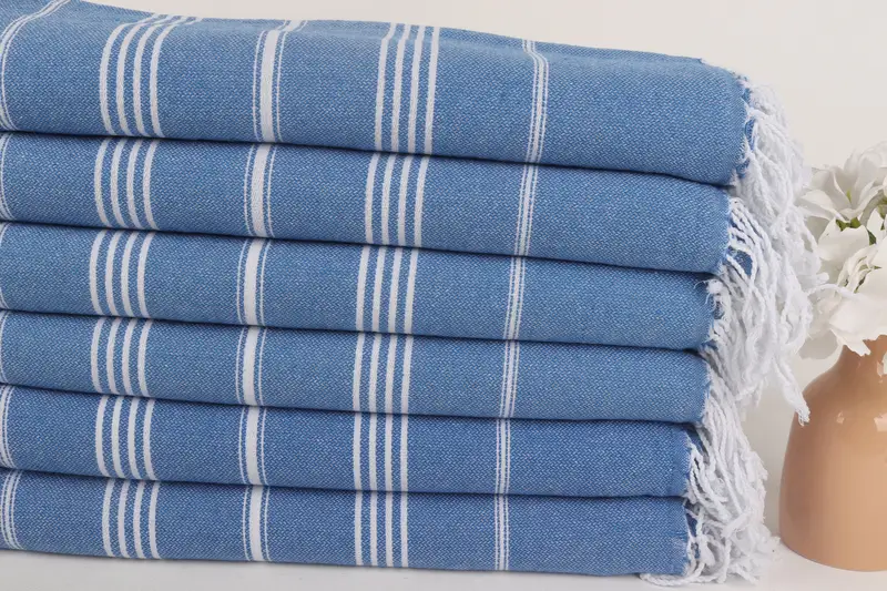 Organic towel, 70x40 Cotton Striped Towel, Wedding Gifts Towel, Personalized Gift For Him, Handmade Turkish Towel, Bachelorette Party Favors - 3
