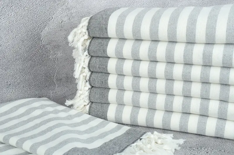 68x40 Cotton Striped Terry Towel, Pool Towels, Personalized Wedding Gift, Personalized Gift, Best Friend Christmas Gift, Personalized Beach Towel - 2