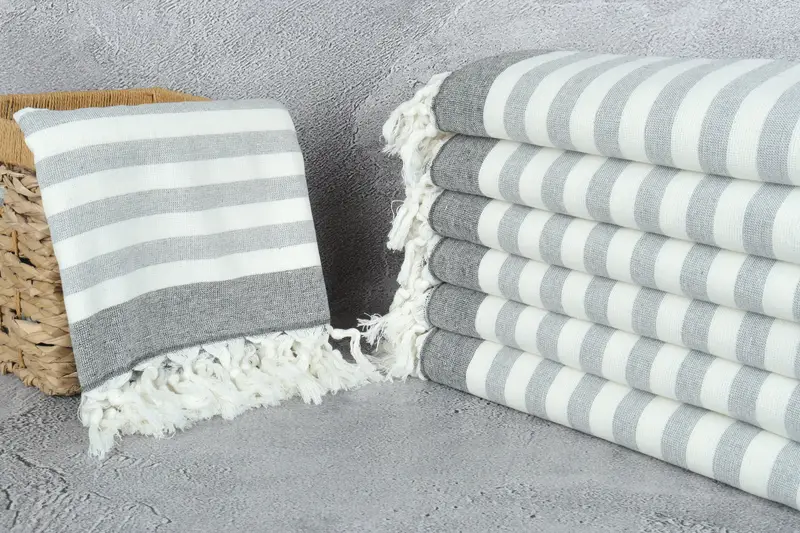 68x40 Cotton Striped Terry Towel, Pool Towels, Personalized Wedding Gift, Personalized Gift, Best Friend Christmas Gift, Personalized Beach Towel - 3