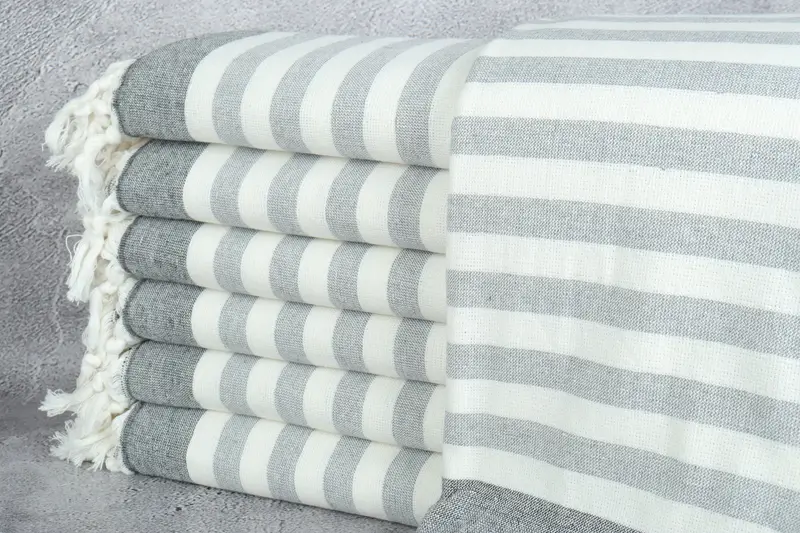 68x40 Cotton Striped Terry Towel, Pool Towels, Personalized Wedding Gift, Personalized Gift, Best Friend Christmas Gift, Personalized Beach Towel - 1
