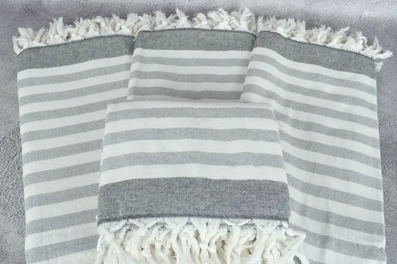 68x40 Cotton Striped Terry Towel, Pool Towels, Personalized Wedding Gift, Personalized Gift, Best Friend Christmas Gift, Personalized Beach Towel - 4