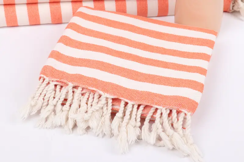 80x36 Cotton Striped Towel, Best Friend Gift Ideas, Thin towel, Soft and absorbent Turkish towel, Wedding Gift, Personalized Wedding Gift - 5