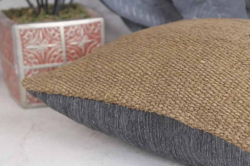 Indoor Pillow Sham, Gift Pillow, Throw Kilim Pillow, Boho Chic Pillow Case, 12x12 Brown Cushion Cover, Ethnical Kilim Rug Pillow, Pillow Case - 7