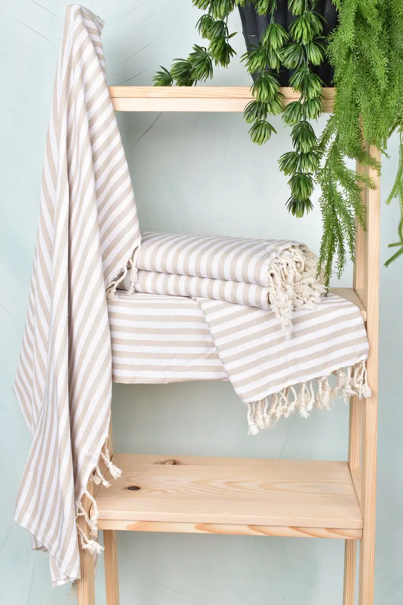 Turkish beach towel, Beach Towel Bulk, Engagement Gift, 70x40 Cotton Striped Towel, Mexico Bachelorette Party Gifts, Housewarming Gift - 6