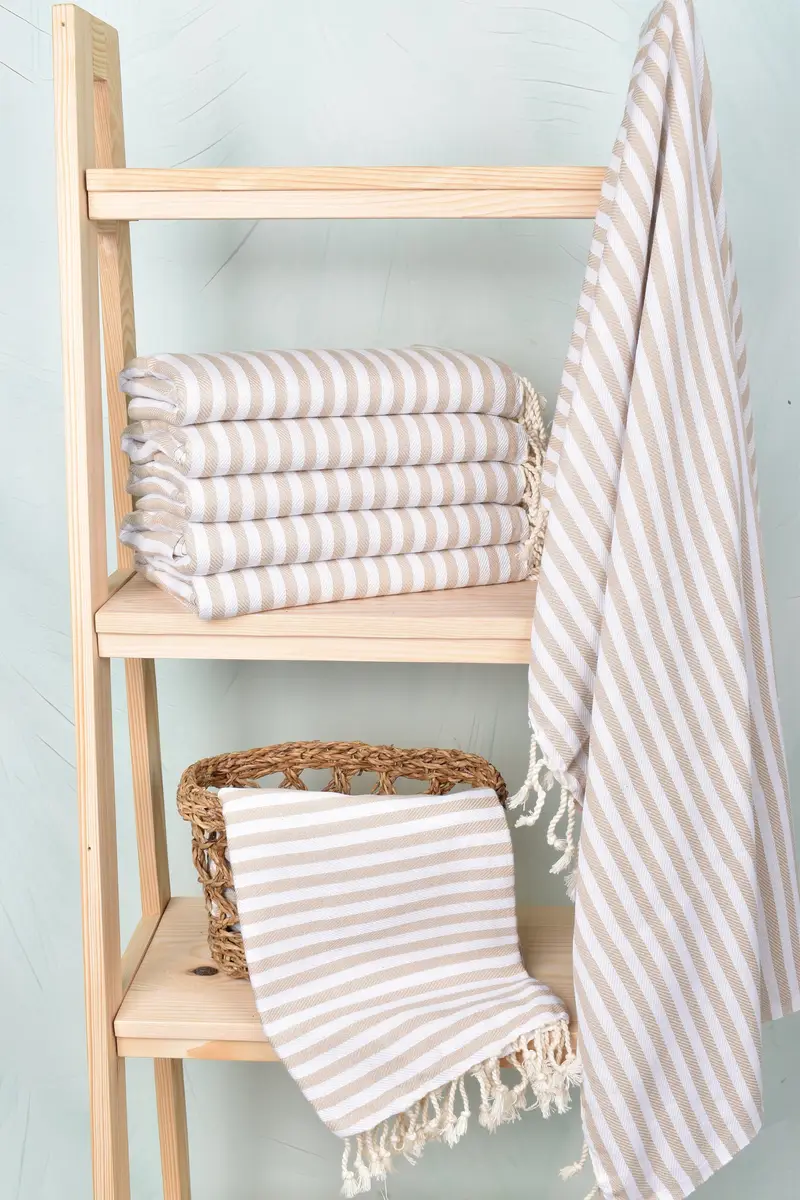 Turkish beach towel, Beach Towel Bulk, Engagement Gift, 70x40 Cotton Striped Towel, Mexico Bachelorette Party Gifts, Housewarming Gift - 3