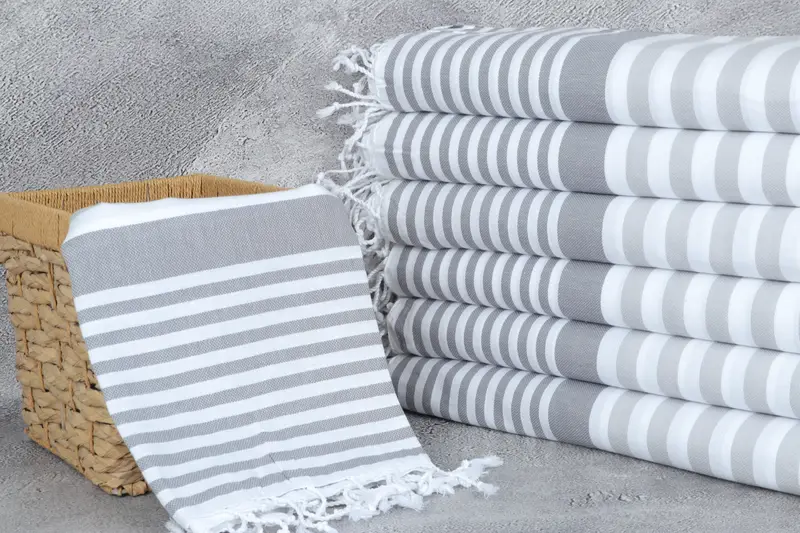 Spa Towel, Summer Towel, 68x36 Cotton Striped Towel, Memorial Gift, Custom Gift, Turkish Towel Personalized, Quick-dry towel, Monogram Turkish Towel - 3
