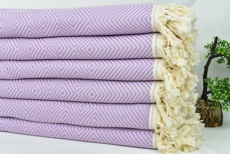 92x80 Cotton Diamond Towel, Throw Blanket, Custom Wedding Gifts, Gift For Wedding Day, Organic Throw, Bridal Shower Gift, Customized Throw Blankets - 3